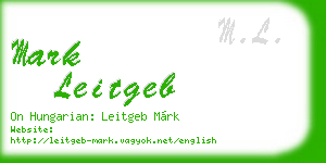mark leitgeb business card